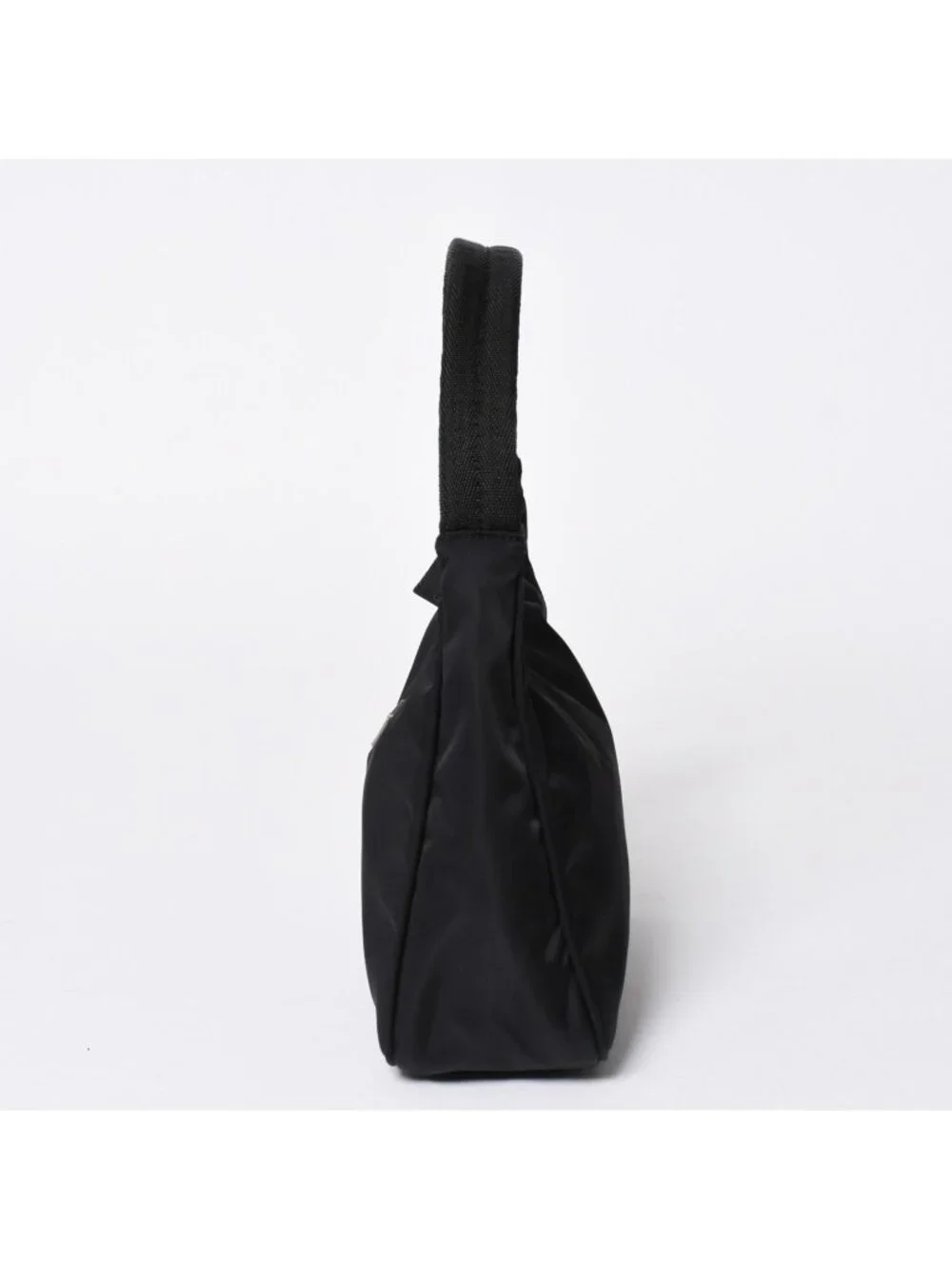 Prada Hobo Handbag Nylon Black
